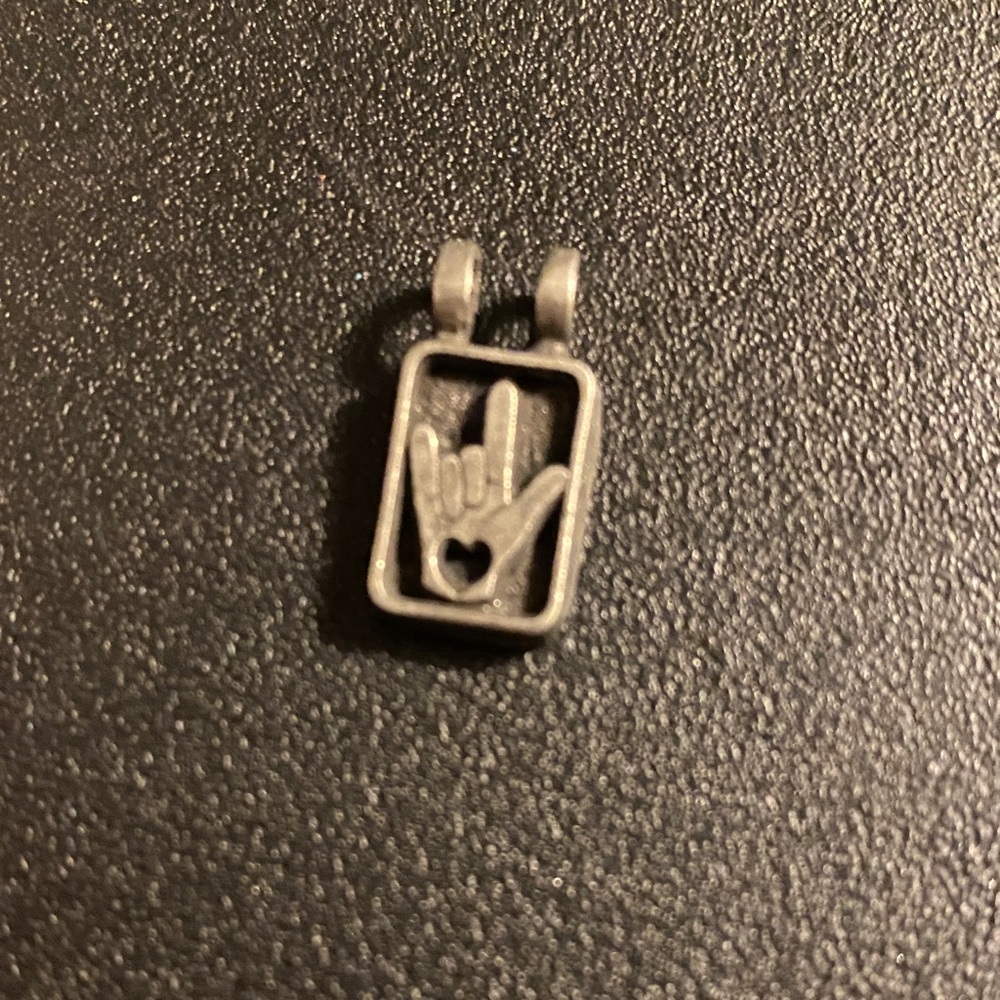I love you sign language charm